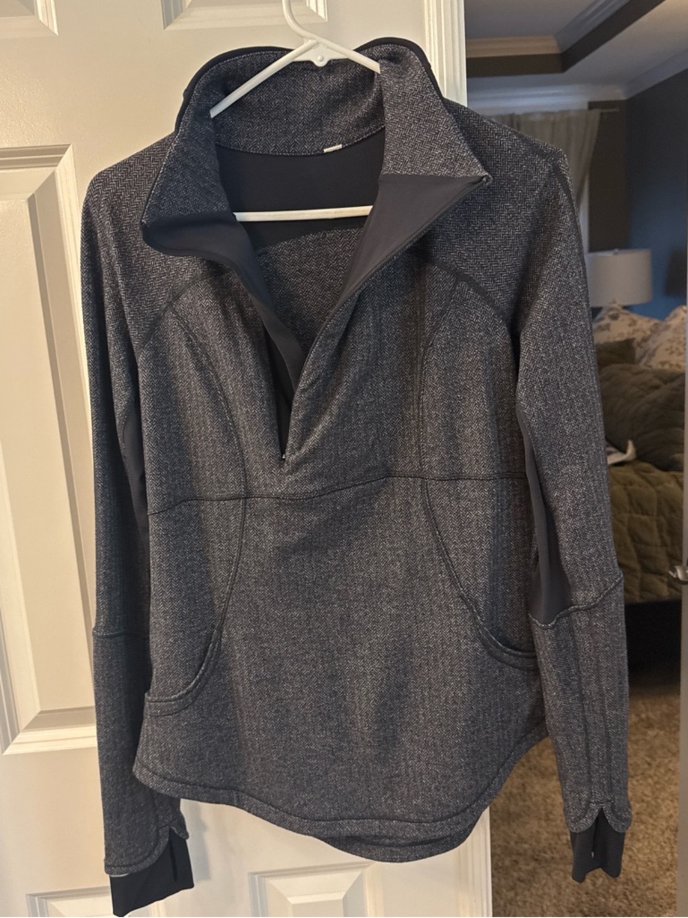 lululemon athletica Heathered Charcoal Quarter-Zip Pullover
